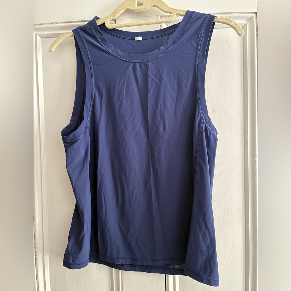 Women's Sleeveless Navy Top